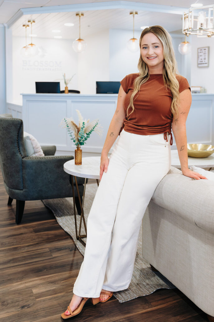 Jaime Miller, office manager at Blossom Family Chiropractic